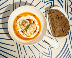 Labneh Chili Poached Egg Sourdough